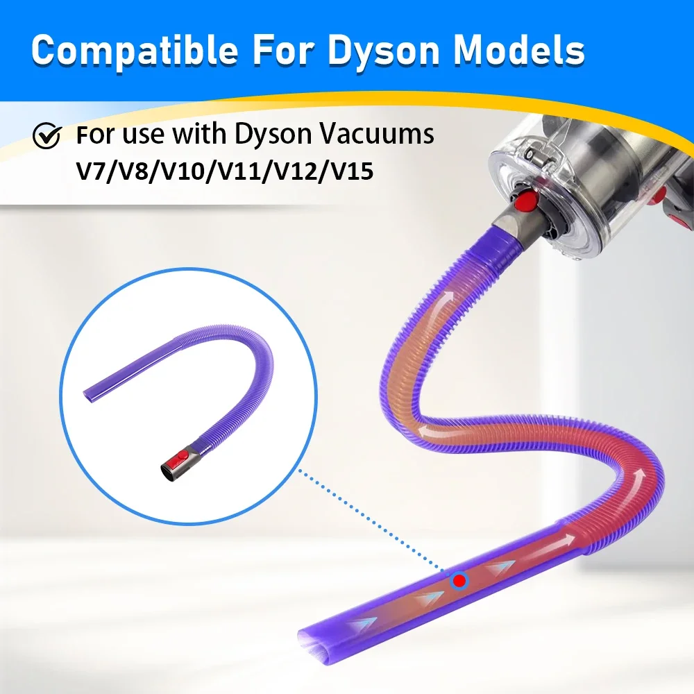 مجفف تنفيس الأنظف عدة خرطوم مرفق ل V7 V8 V10 V11 V12 V15 اللاسلكي فراغ مزيل الوبر أداة شق مرنة سهلة التركيب