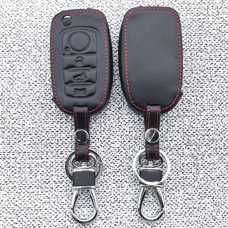 Leder-Flip-Autoschlüsselhülle für FIAT Tipo Toro Nuovo Freedom 500X Doblo Argo Grazie Schlüsselschutz Keyless Fob