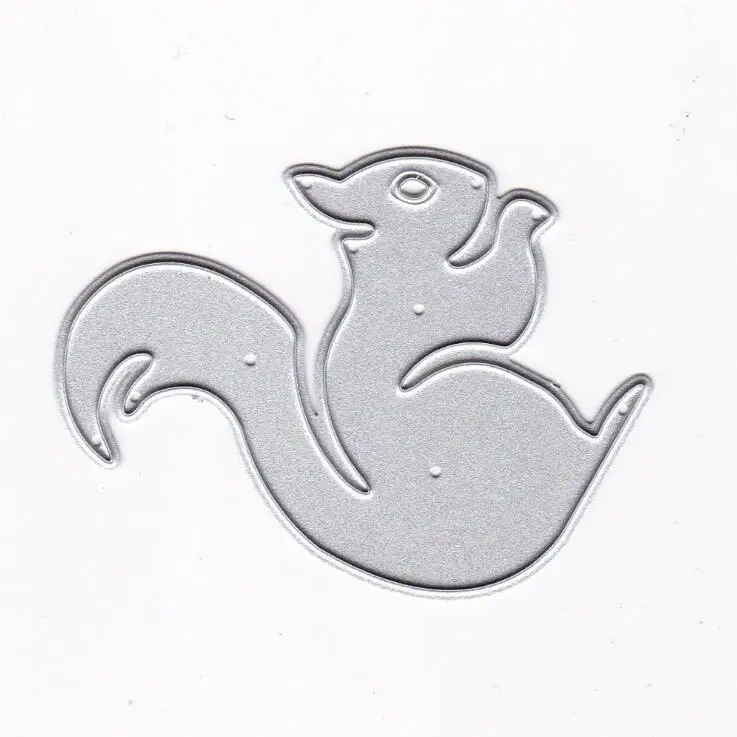 Animal Cute Squirrel DIY Metal Cutting Dies Scrapbooking Album Photo Embossing Crafts Paper Cards Envelope Invitation Decor