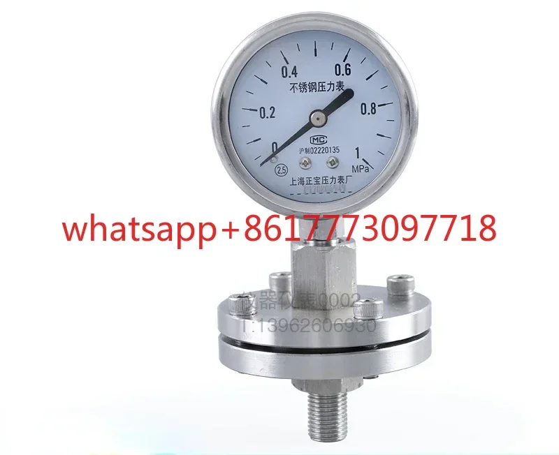 

Манометр диафрагменный YTP-60BF из нержавеющей стали с резьбой M14X1.5