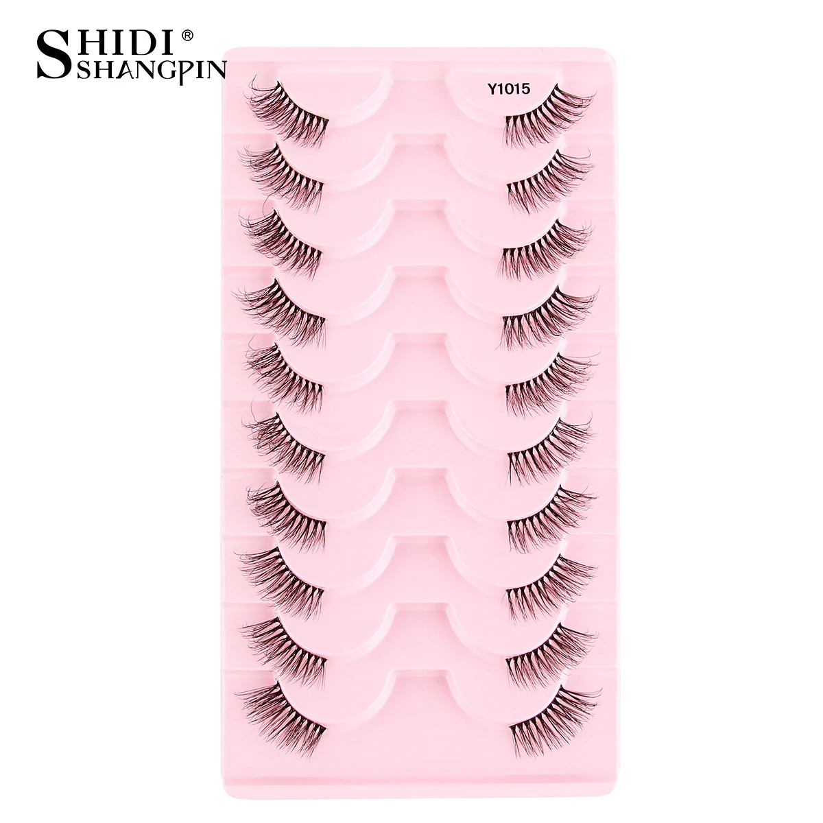 Neue Halbe Wimpern Falsche Wimpern 5/10 Paar 3D Nerz-Wimpern Natürliche Wimpernverlängerung Katzenaugen-Wimpern Make-up Faux Cils Fox Lash – Detail 29