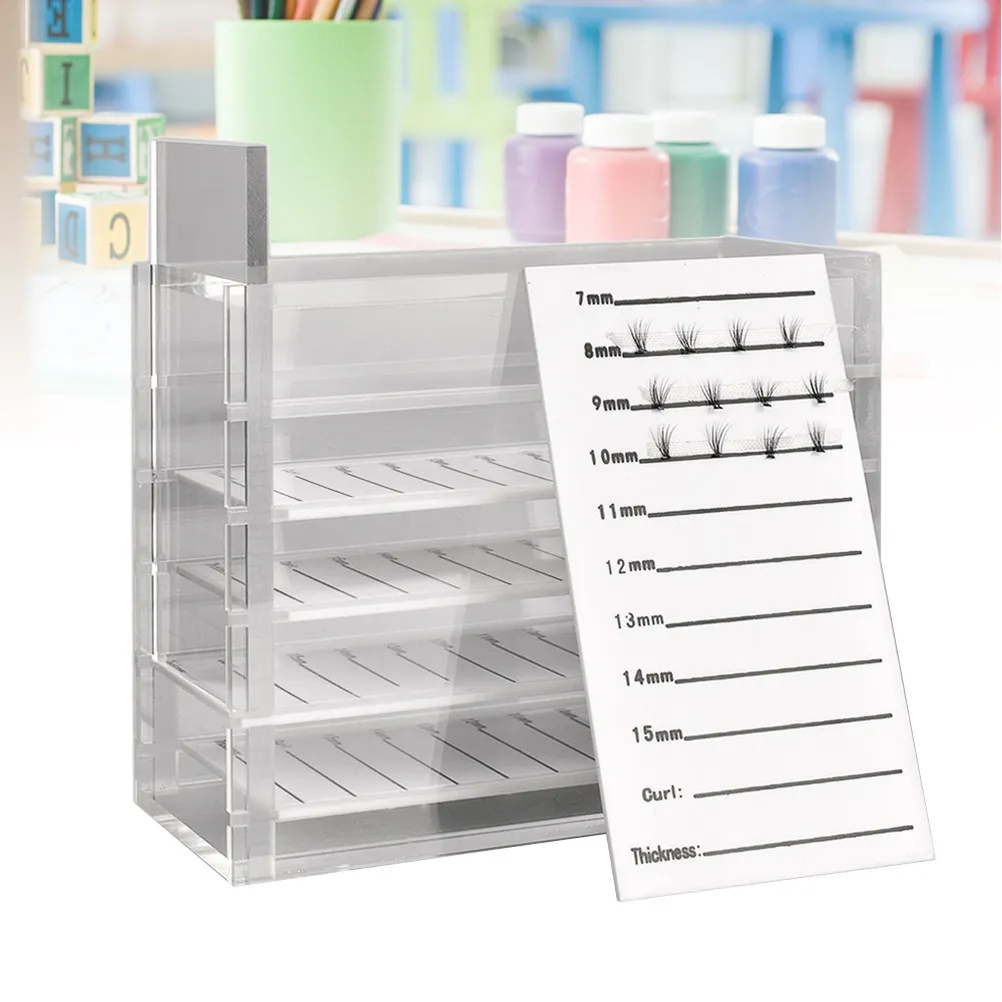 

Прозрачный контейнер для хранения ресниц с боковой крышкой и выдвижным ящиком, органайзер для инструментов для наращивания ресниц, незаменимый предмет для салонов красоты, для длительного использования