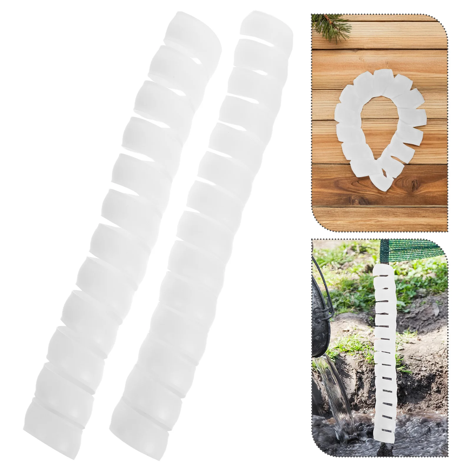 

4pcs Tree Trunk Protector Plastic Guard for Bark Protection Against Animals Squirrels Tree Tubes Spiral Guards Plant Covers