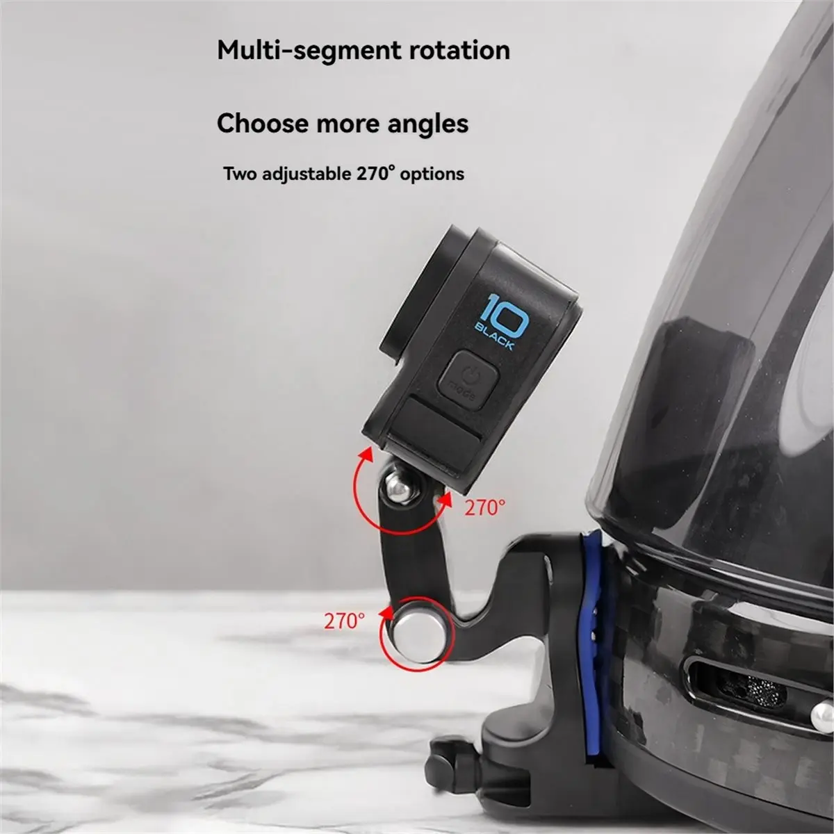 Punctual- Motorcycle Helmet Mount Helmet Chin Phone Stand for GoPro Insta360 Action Camera Accessories