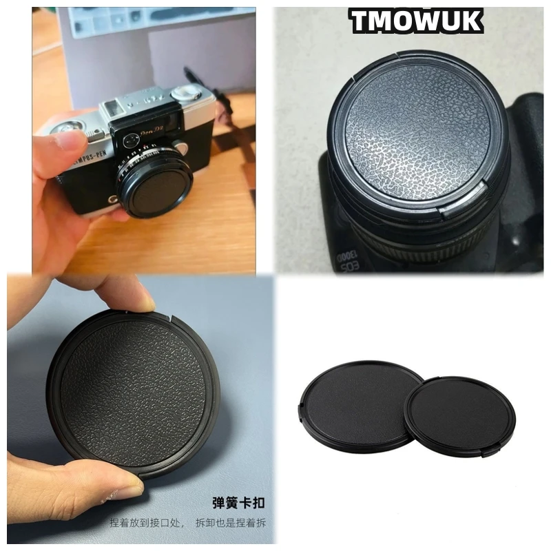 

For FUJIFILM X-M5 X-T3 X-Pro4 X-A5 X-H1 X-E5 X-T70 X-T4 X-T100 X-T30 Mark II Camera Lens Cap Protective Cover Center Pinch Snap-