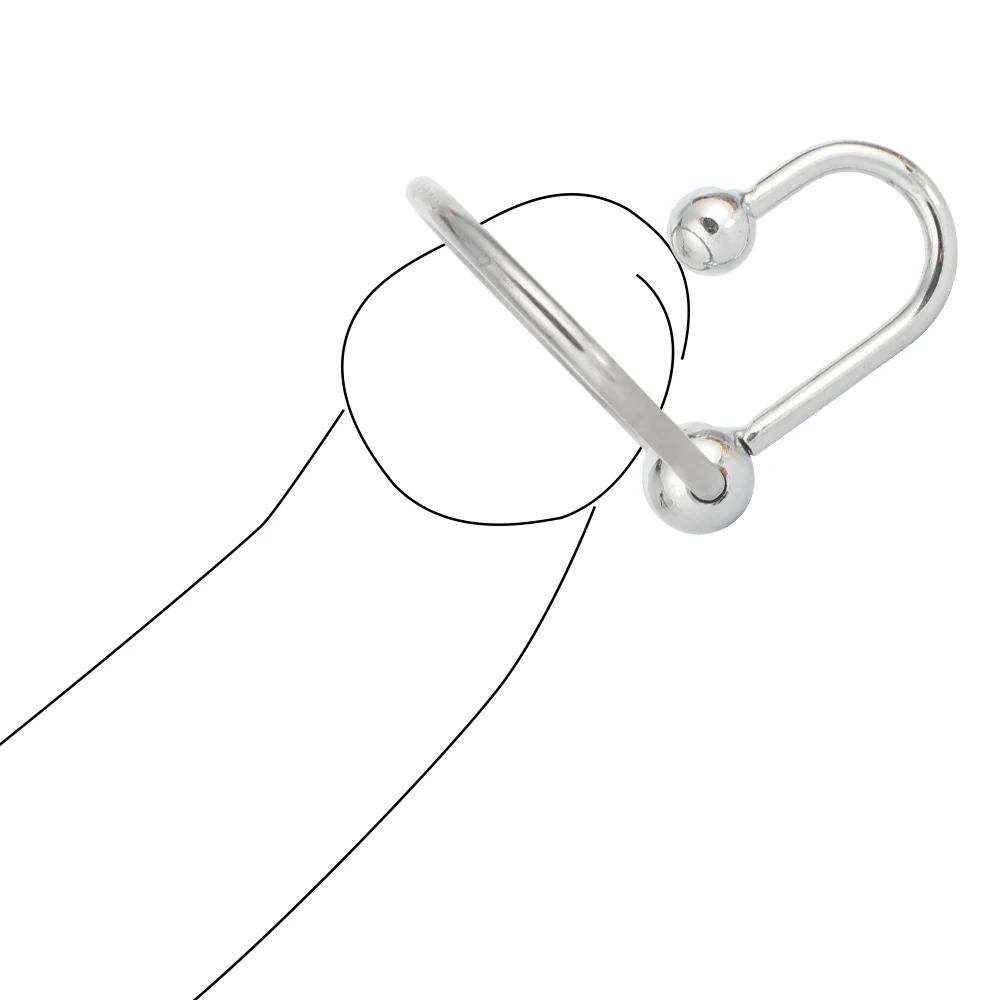 6 Sizes Urethral Dilator Bead Metal Cock Ring Penis Plug Sound Uretral Stimulator Sex Toys For Men Penis Insertion Urethal Plug