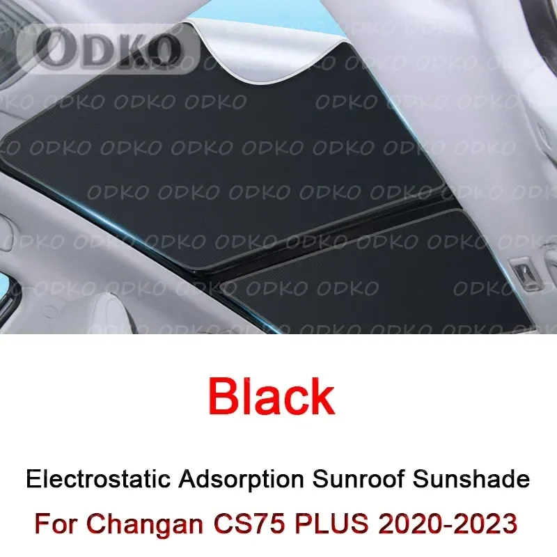

Car Electrostatic Adsorption Sunroof Sunshade For Changan CS75 PLUS 2020-2023 2024 Heat Insulation Skylight Sticker Accessories