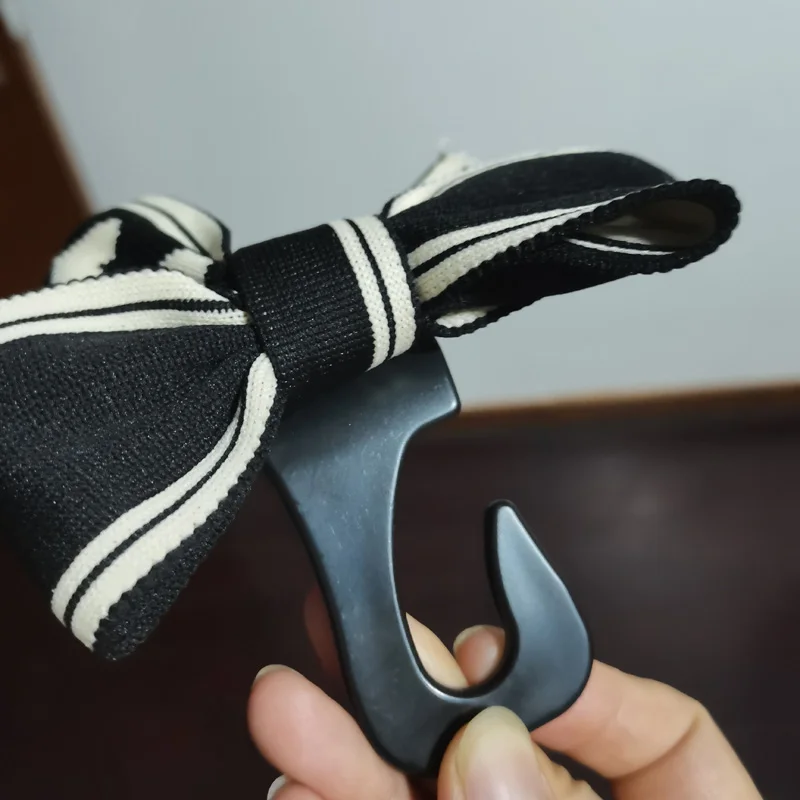 

클립Bowknot Car Hooks Seat Back Vehicle Headrest Organizer Storage Hanger Groceries Cute Car Seat Headrest Hanger Storage Supplies