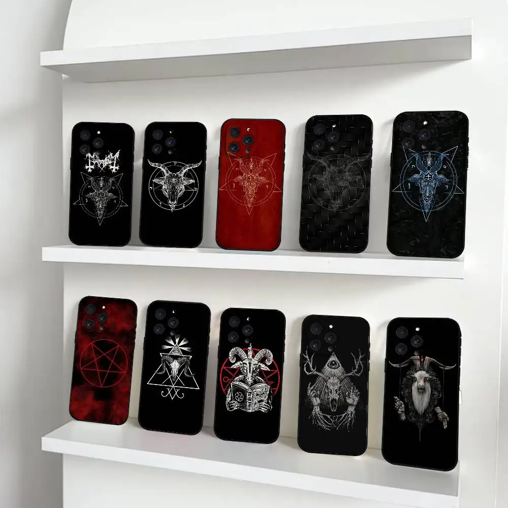 Dämonische Satanische Handyhülle für iPhone 17 15 Pro Max 14 Pro 12 11 13 Mini X XR XS 16 Plus SE Rückseiten-Cover