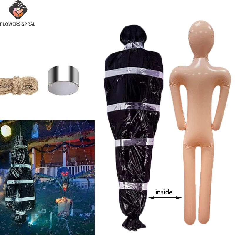 

150 см Хэллоуин надувной реквизит для трупа, ужас дом с привидениями Хэллоуин украшения, открытый набор украшений для двора на Хэллоуин