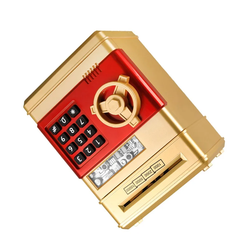 Mini Piggy Bank Children's Safe Forboys/Girls Battery-Free Safe Bank Retrieve Password Box Anti Drop Piggy Bank-Y44A