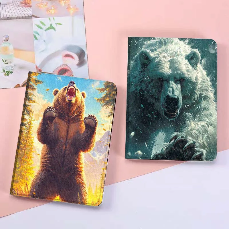 

Angry Polar Bear Attack For Vivo Pad SE 11 5 3 2 Pro 12.3 13 12.1 11.5 Air IQOOPad Foldable Tablet Case Gift
