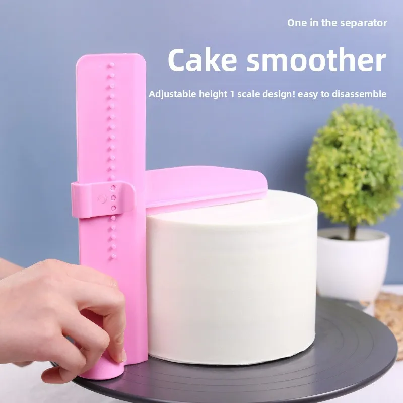 Cake Scraper Smoother Adjustable Fondant Spatulas Cake Edge Smoother Cream Leveling Device DIY Baking Tools Cakes Pastry Spatula