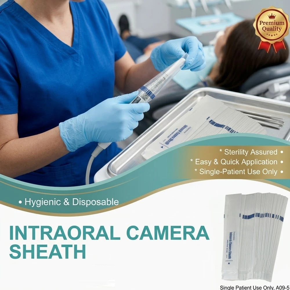 

100Pcs Dental Intraoral Camera Sheaths Disposable Endoscope Protective Cover Sleeve Intraoral Cameras Sheath clinic Sleeves