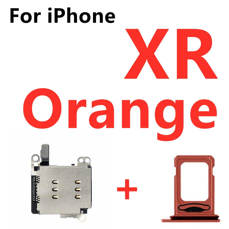 Dual Sim Card Reader Connector Flex Cable For iPhone XR 11 Sim Card Tray Slot Holder Replacement Parts