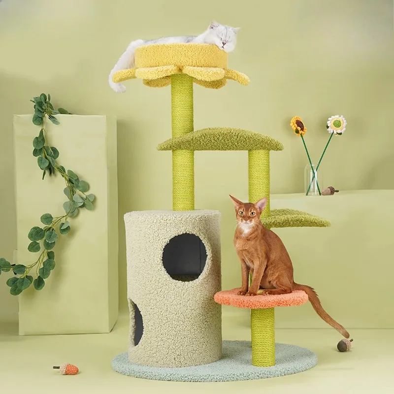 

cat frame grinding claws cat scratching column jumping platform toy small cat tree multi-layer wear-resistant