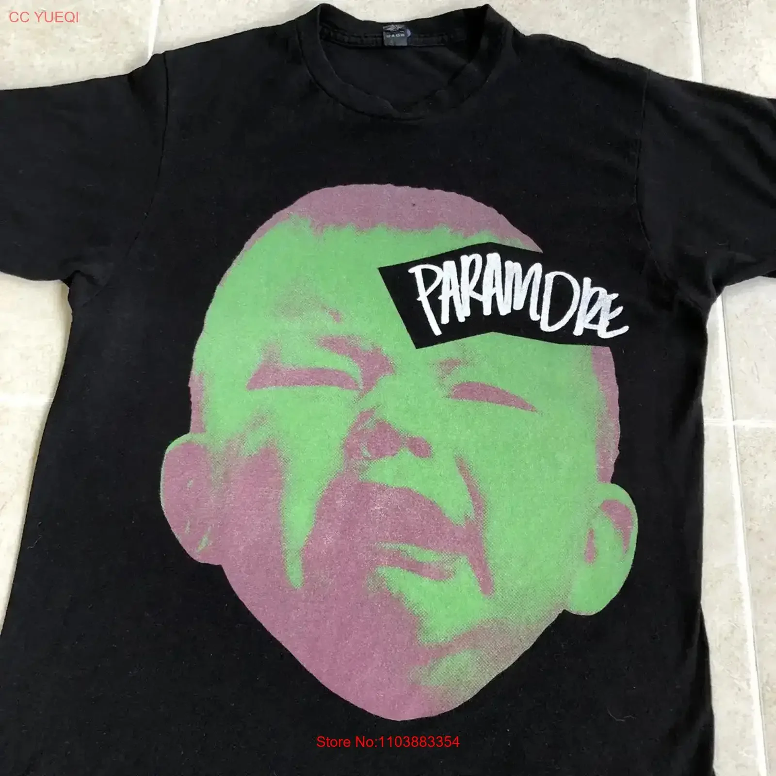 Camiseta Vintage da Banda Paramore para Concerto, Tamanhos S a 5XL, S311, com Estampa Lavada, Elástica, Respirável e Confortável