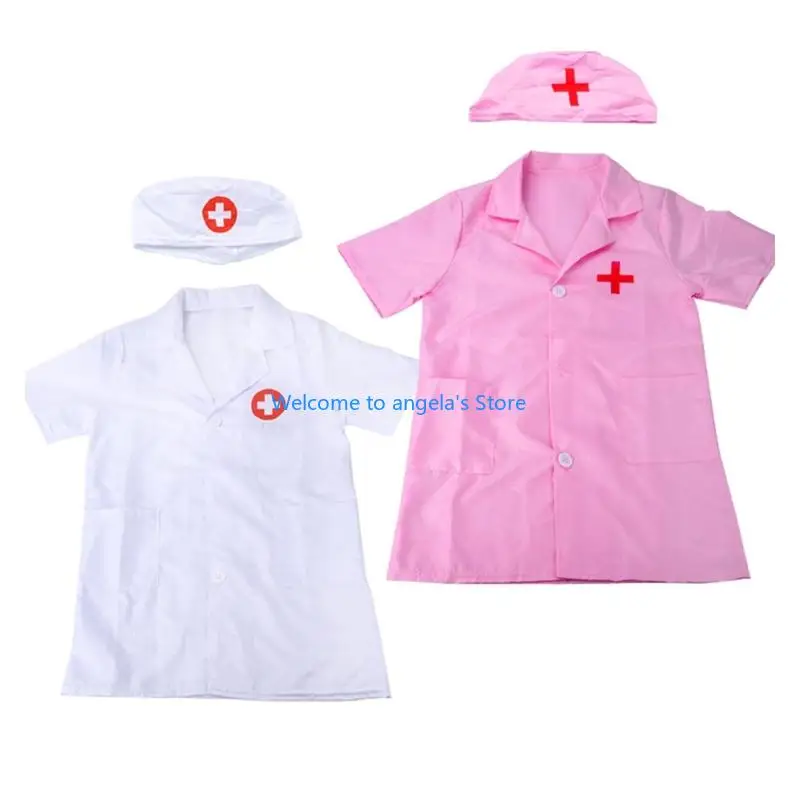 X4YC Kid Doctor Role Play Costume Doctor Dressing Up Set Doctor Pretend Play Costume