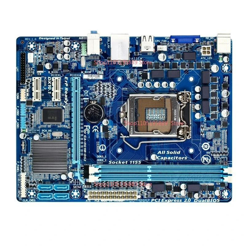 For Gigabyte H61M-DS2 H61M-S1 H61M-D1 1155 Pins, Integrated Display DDR3