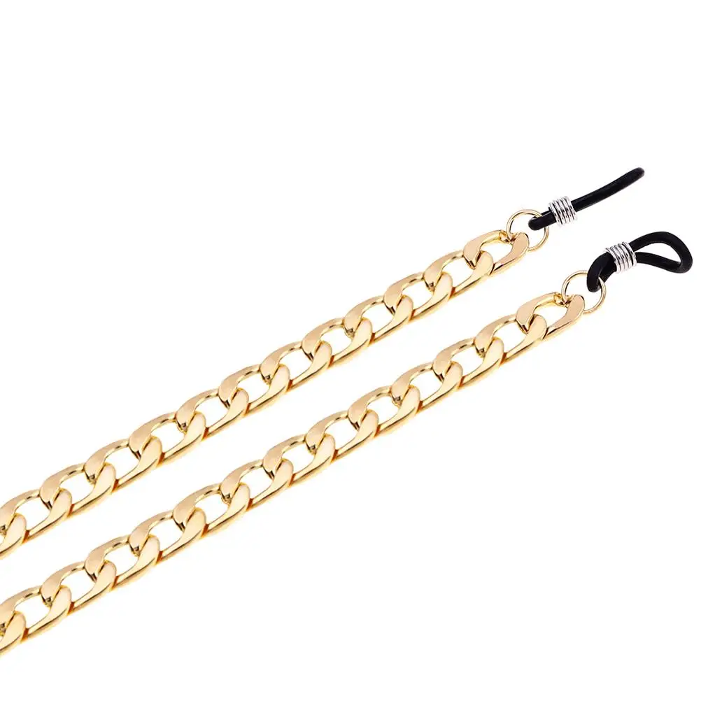 

Golden Glasses Eyeglass Hip-hop Style Retainer Sunglasses Holder for Glasses Cord For Cord Alloy Fashion Sports