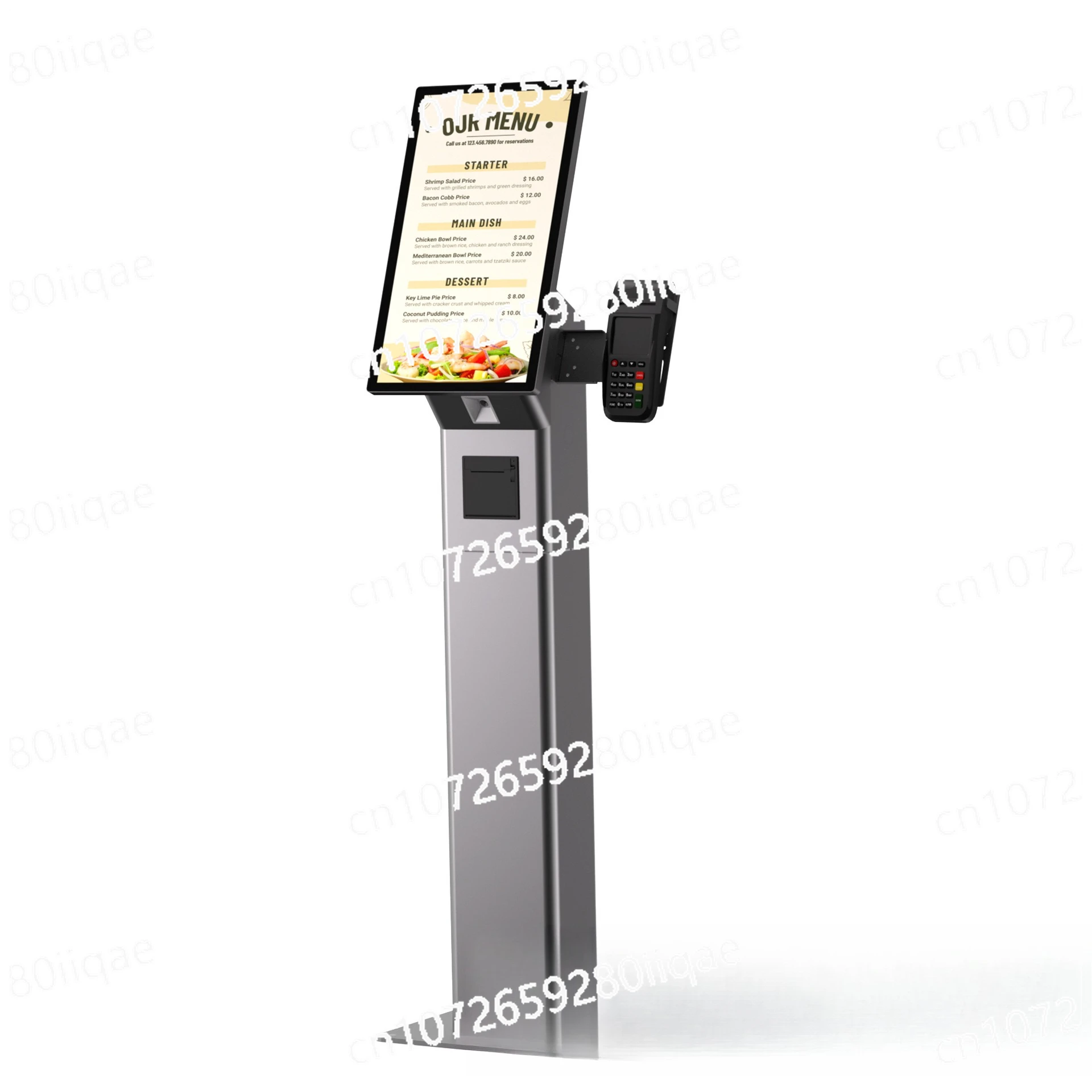 Simple Version 21.5 Inch Self-service Ordering Machine Restaurant Scan Code Ticket Vertical Self-service Ordering Machine