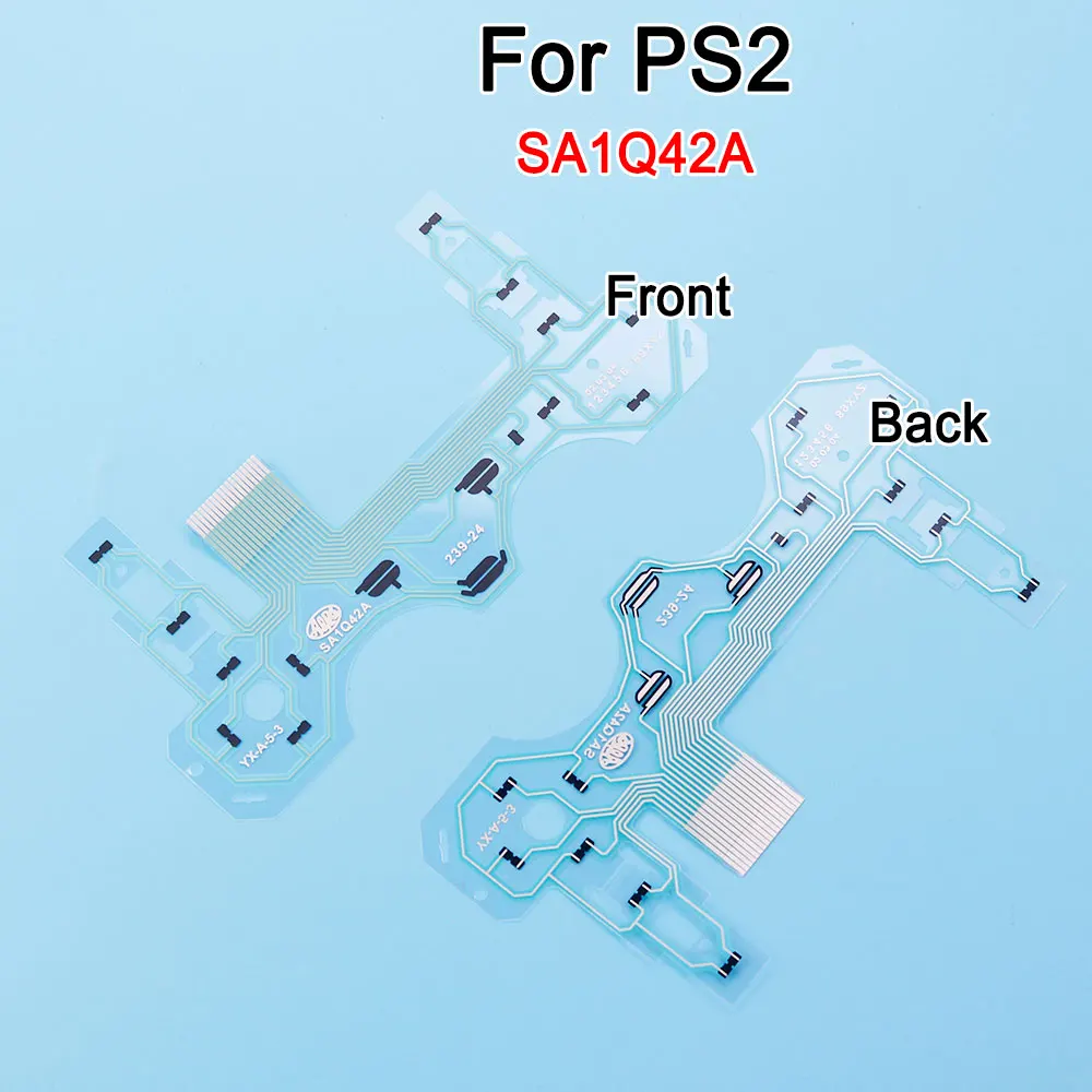 1/2 Stück Leitfolie für PS2-Controller-Tasten, Anschlussbuchse, 18-Pin-19-Pin-Steckplatz für PS2-Gamecontroller-Reparaturteile – Detail 6