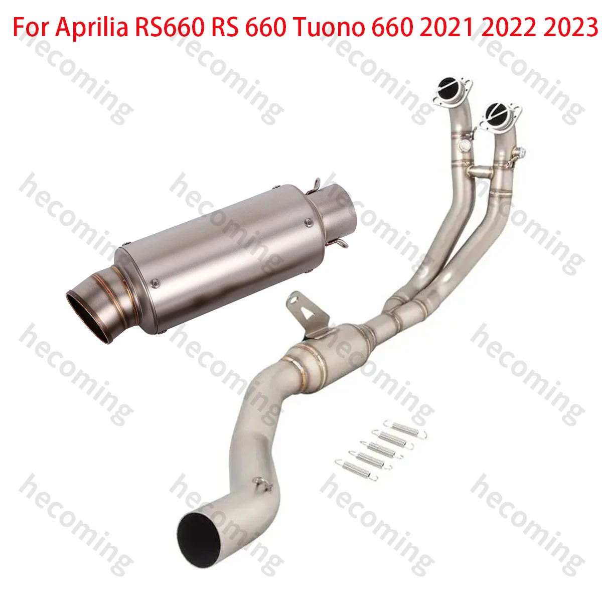 Full Exhaust System Pipe Slip on For Aprilia RS660 RS Tuono 660 2021 2022 2023 Moto Escape Muffler Modified 51mm Front Link Pipe