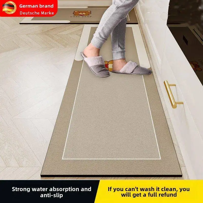 

Кухонный коврик 2026: Новинка, противоскользящий, маслостойкий, не требующий стирки, L-образный, специальный коврик для ног, силиконовый, с рисунком динозавра, впитывающий влагу