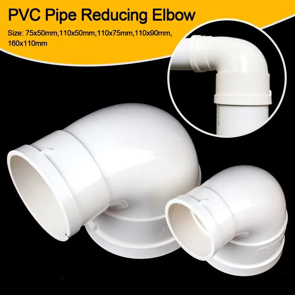 Nouveau coude réducteur en PVC à 2 voies, raccord de tuyauterie blanc, raccord d'angle, joint réducteur pour la construction de étagères DIY