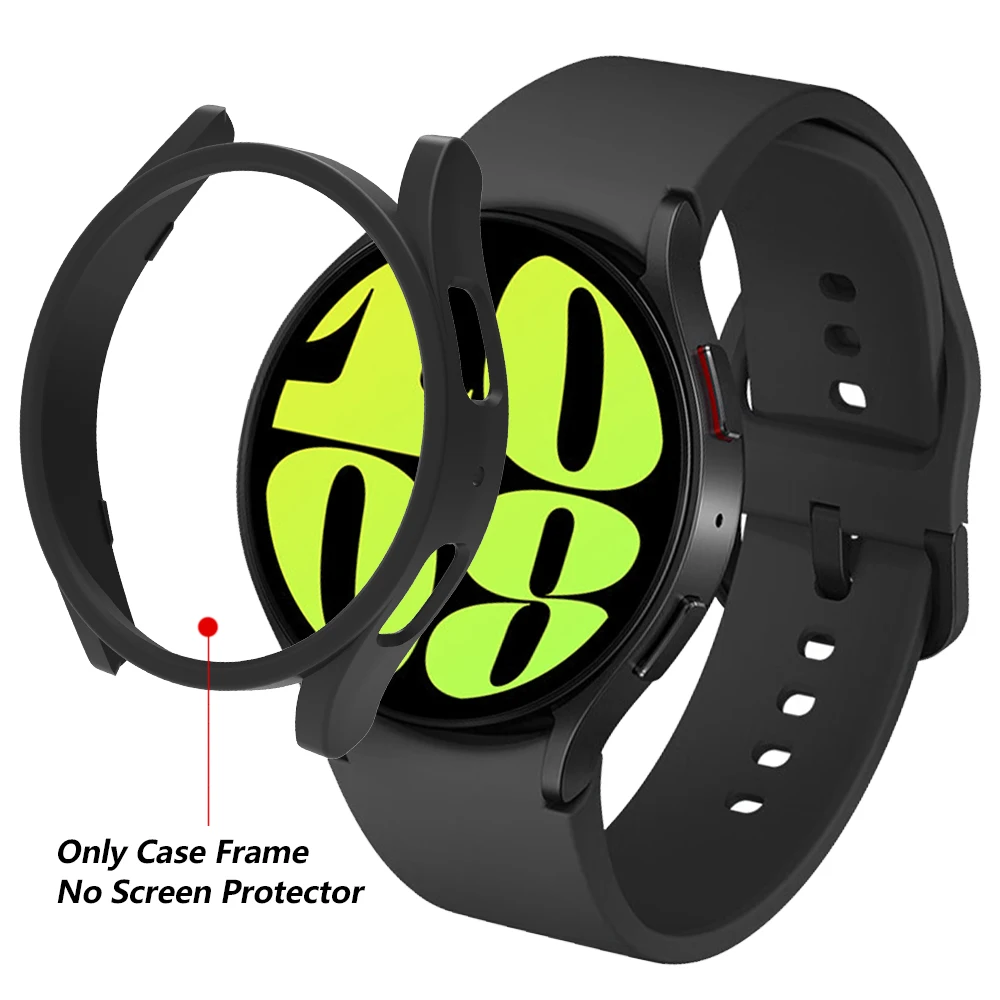 Case+Band for Samsung Galaxy Watch 4/5/5Pro/6 40mm 44mm 45mm PC Hollow Cover Protective Bumper Shell for Watch 4/6 Classic Strap