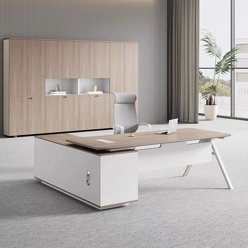 

~* High Minimalist Modular Computer Executive Durable Wooden Extendable MDF Storage Shelves Drawer Furniture Office Table