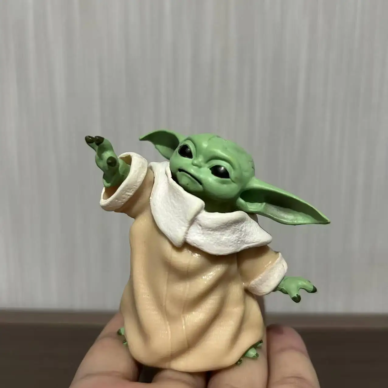 

7CM Anime Grogu Baby Yoda Kawaii Q version Figure PVC Model Toys Doll ornament Gifts