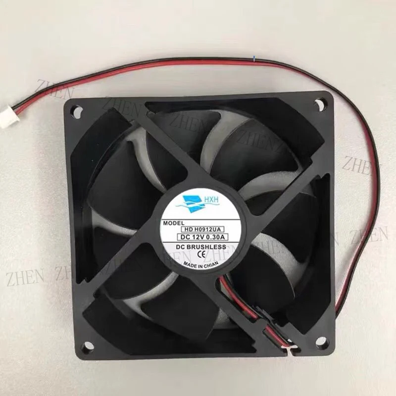 S New for HXH HDH0912UA DC12V 0.30A 2-wire inverter chassis cooling fan#QW