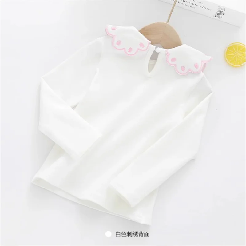 2-7T spring autumn Fashion cartoon cotton girls kids children cute shirt