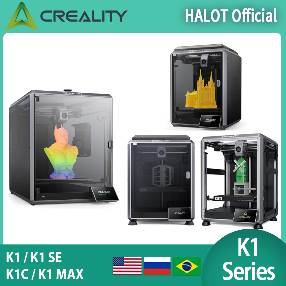 Creality K1 Max / K1 3D Printer 600mm/s High-Speed Printing All-Metal Extruder Kit Auto Leveling for K1C / K1 SE 3D Printer