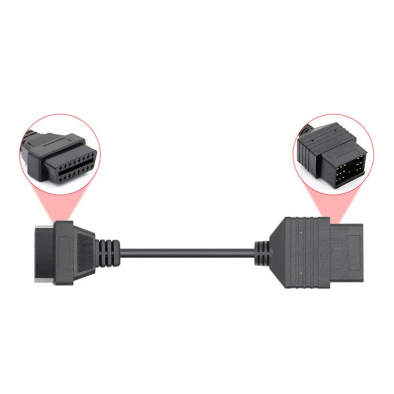 OBD2 16Pin Connector Car Adapter Cable Applicable for Toyota 17PIN Old Car Line