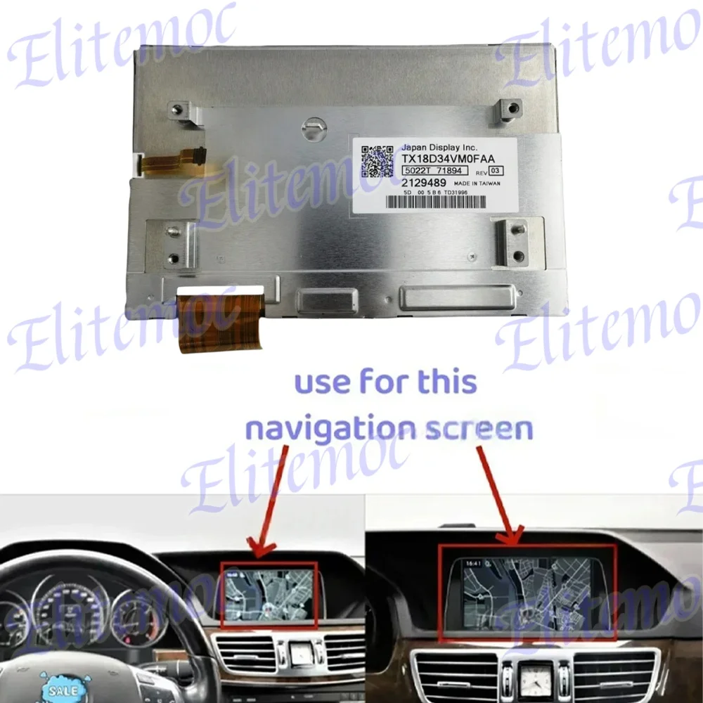 

7 inch LCD Display For 2010-2016 Mercedes-Benz W212 E-Class E200 E250 E350 E500 E63 GPS Navigation Entertainment Center Screen