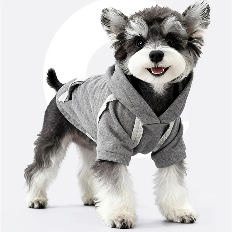 

Одежда для собак шнауцера, толстовка, зимняя одежда для собак, толстовка с капюшоном, пудель померанского шпица, бишон фризе, костюм корги, одежда для домашних животных, пальто