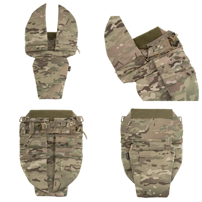 Tactical equipment tactical vest crotch protector universal, outdoor protection MOLLE baffle tactical belly bag for protection