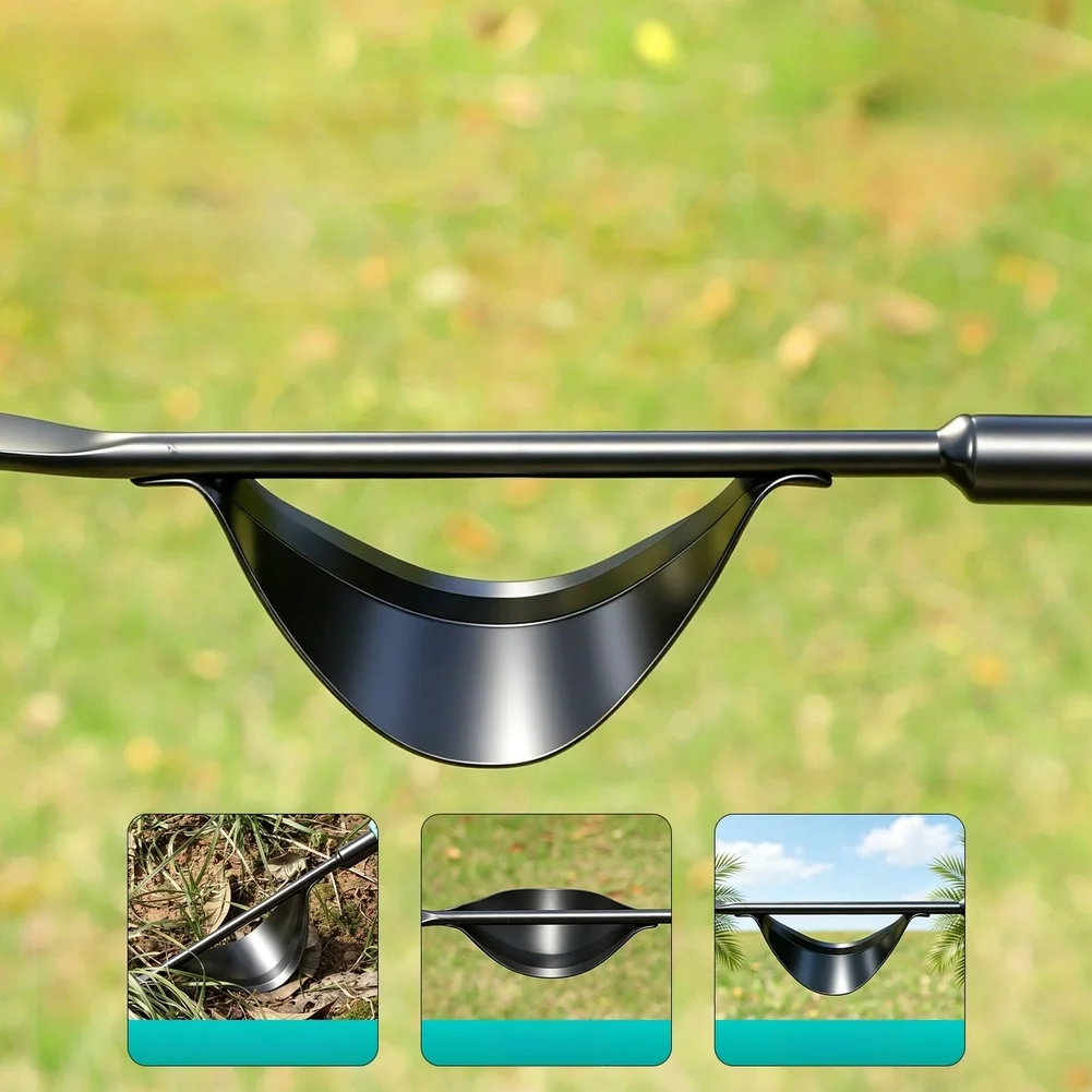 Y Form Soil Tool for Garlic Harvesting Prep and Vegetable Garden Care with Hardened Material and Functional Geometry