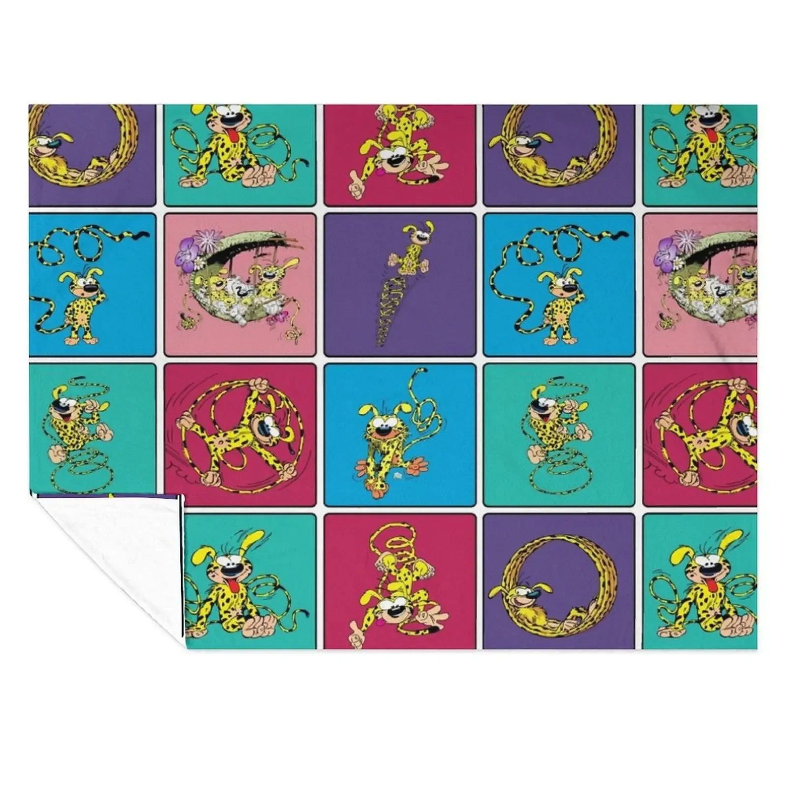 

Marsupimaim squares tuti Throw Blanket blankets ands Beautifuls Luxury Thicken Multi-Purpose Blankets