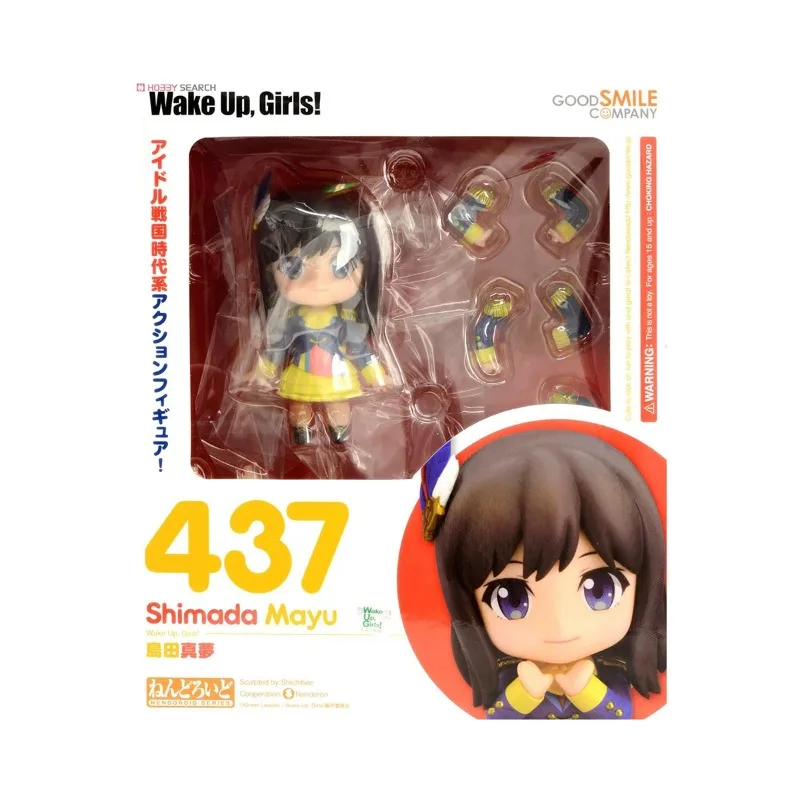 

Original Genuine Good Smile Company Action/Dolls Nendoroid (#437) Wake Up, Girls! Shimada Mayu Anime Character Figure Decoration