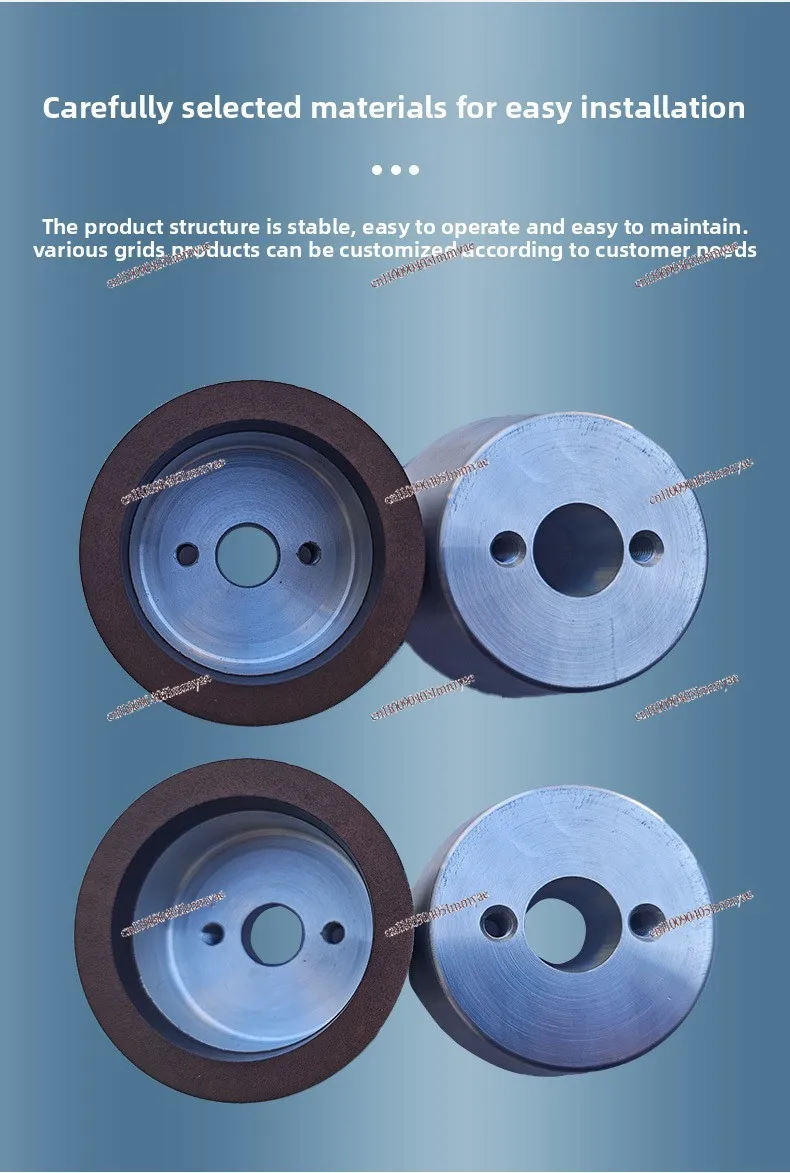 MDJ40-8 Diamond Chamfered Resin Grinding Wheel: D89/D69x57x12, NdFeB Chamfered Edge