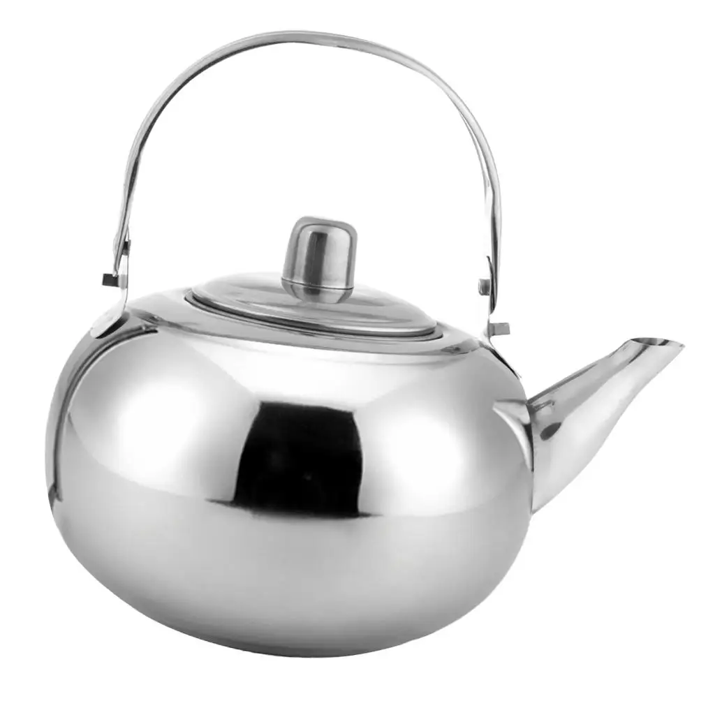 Portable Stainless Steel Kettle Quick Heating Camping Teapot Outdoor Hiking Water Pot for Kitchen and Picnic