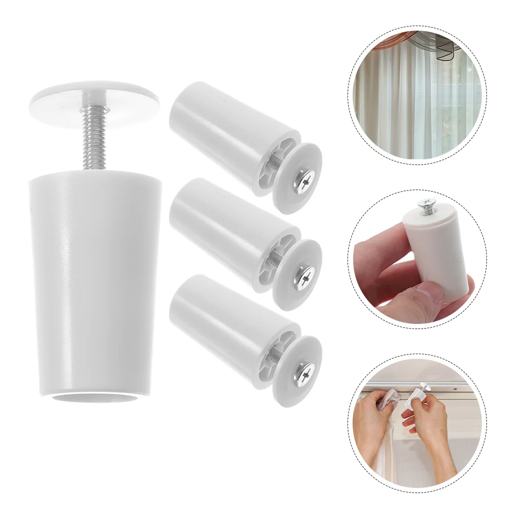 Blinds Stopper Roller Accessories Limiter with Nut Core Shutters Window White Plastic Roman