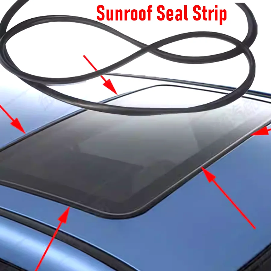

1Pc Sunroof Seal Moulding Weather Windshield/Hood Sealing Strip Gasket Accessories For Land Rover Discovery 4 LR4 2010-2016