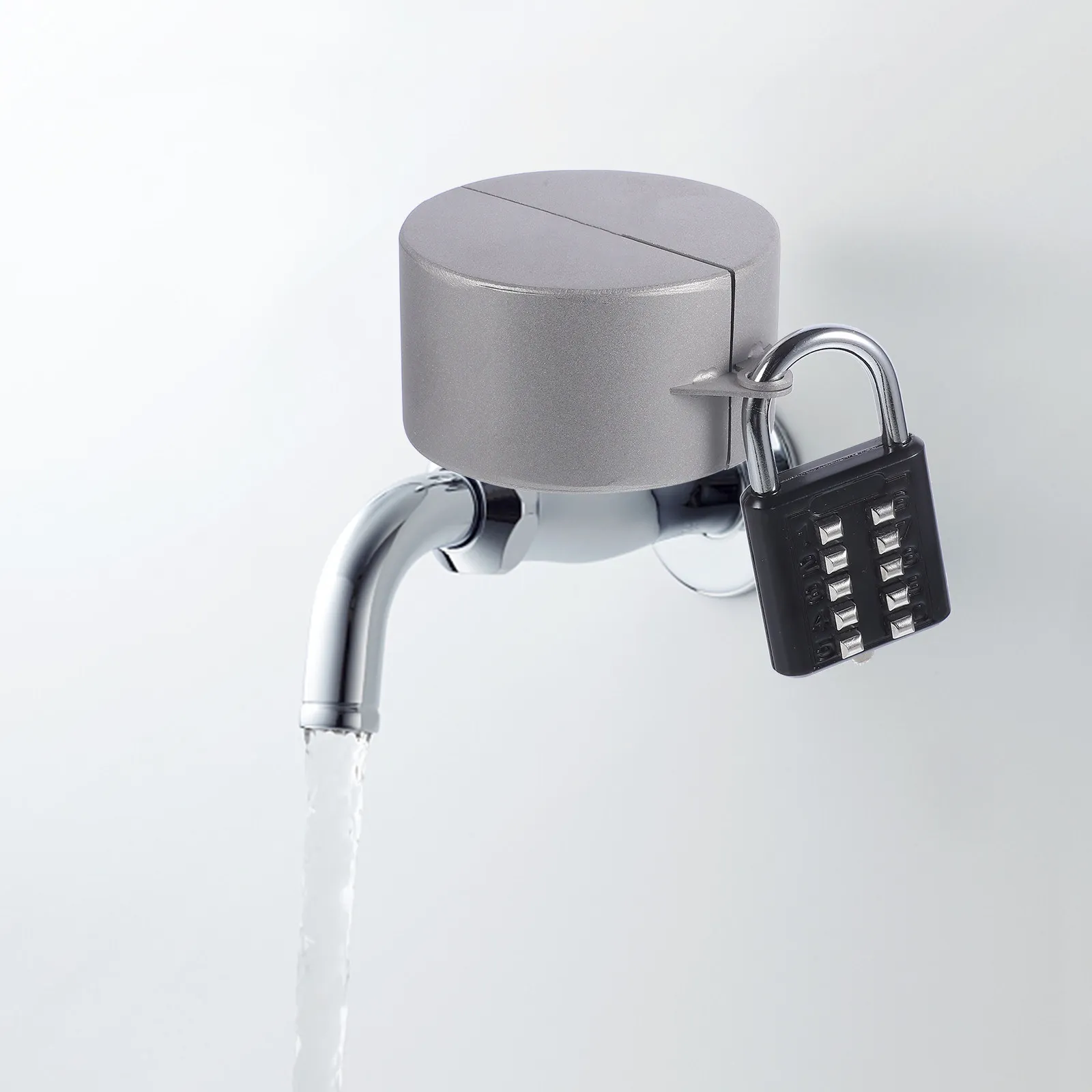 Faucet anti-theft lock for garden owners to prevent water theft with stainless steel and coded lock