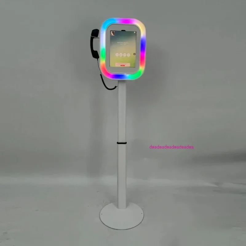 

2025 Portable iPad Audio Guestbook Phone Video Guest Phone Book White iPad Photo Booth with Microphone for Wedding Party
