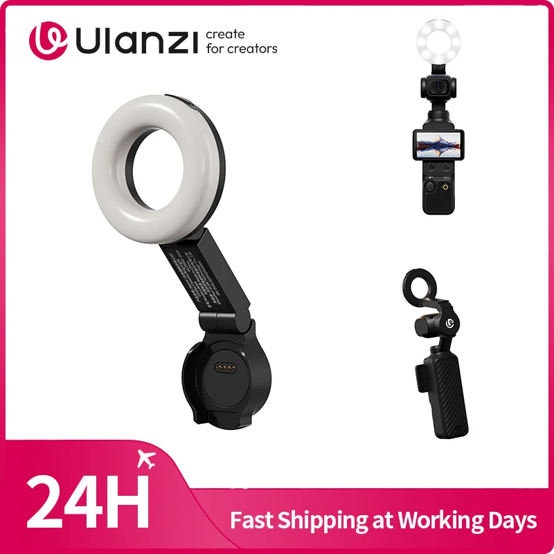 Ulanzi LM004 ミニリングライト DJI Pocket 4用