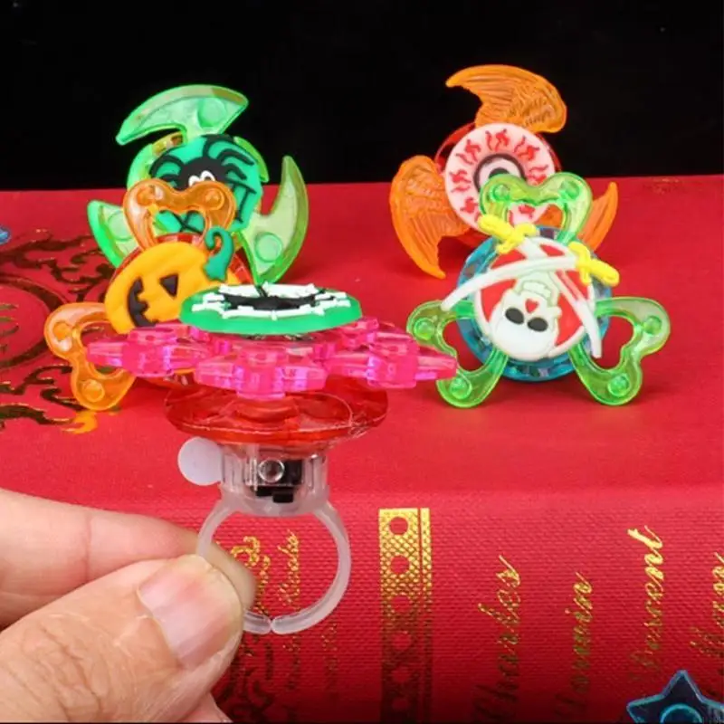 F19F خاتم متوهج للأطفال للعب في Night 5 PCS Kids Halloween Profents Kids Fally Present